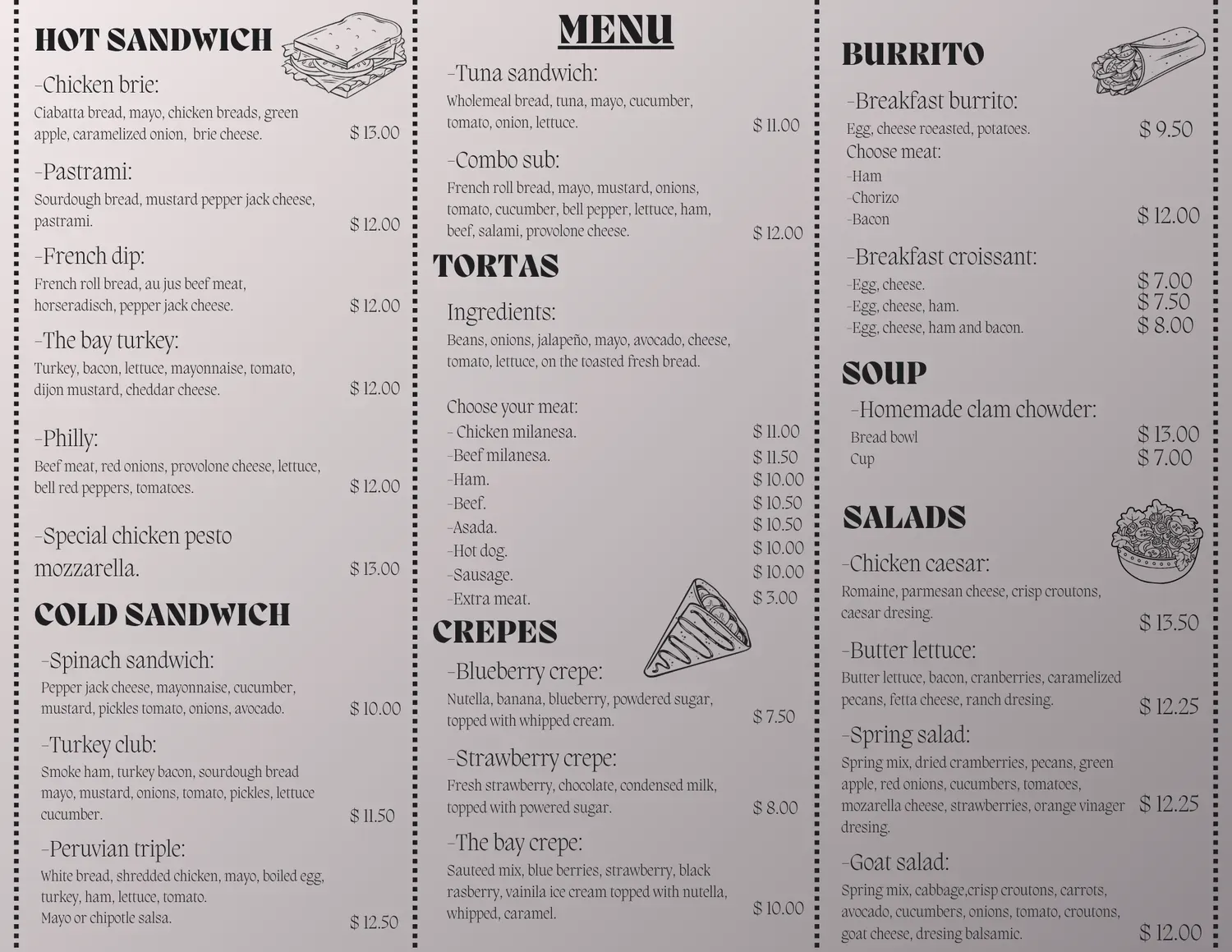 Menu 2