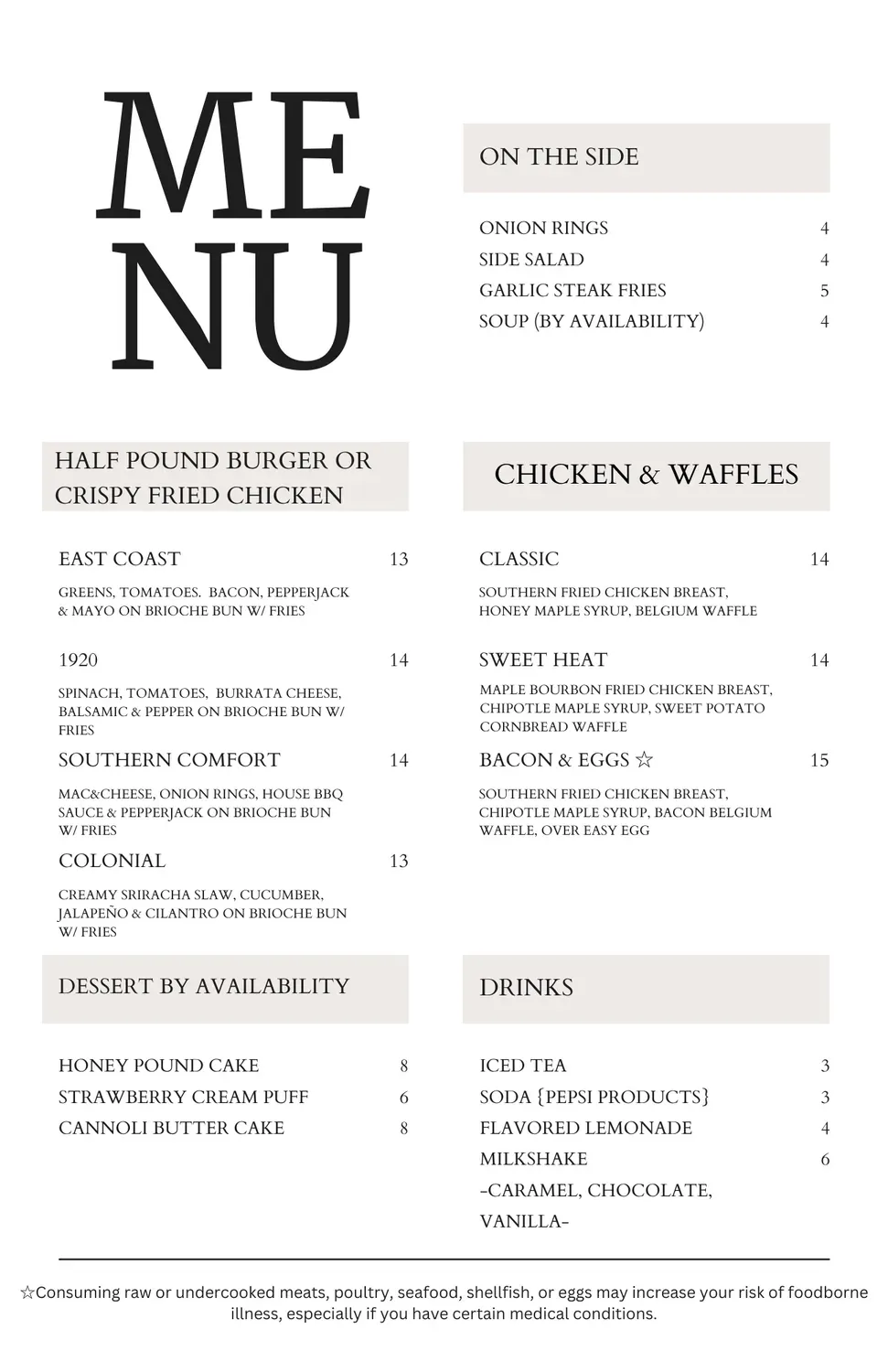 Menu 1