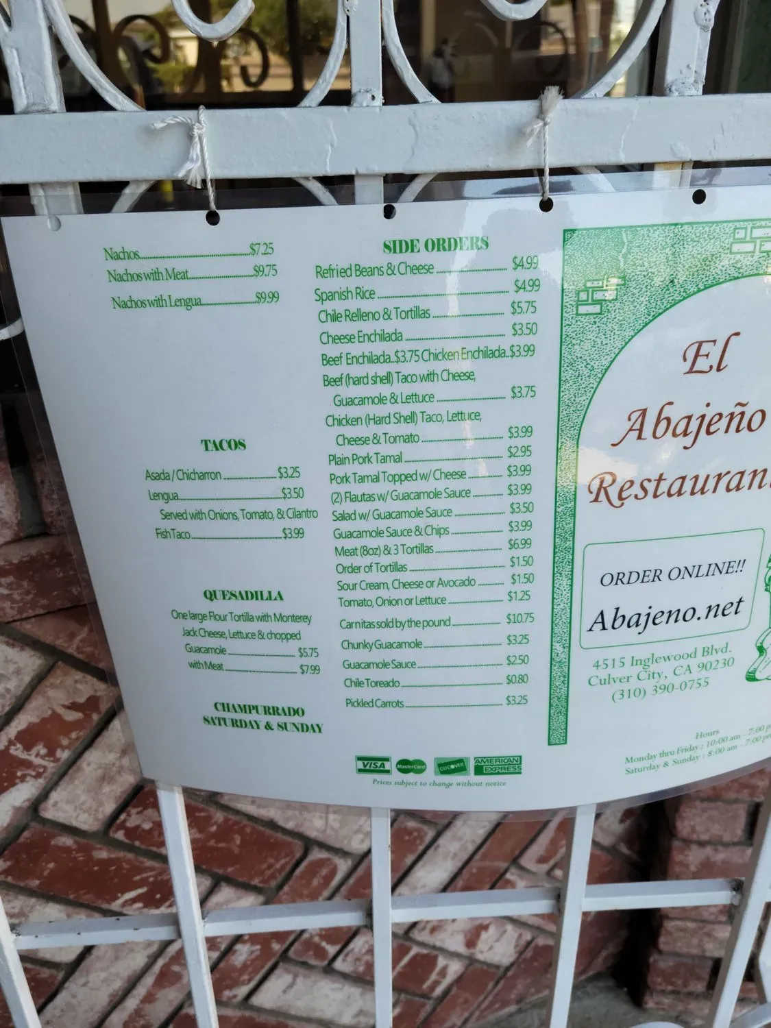 Menu 5