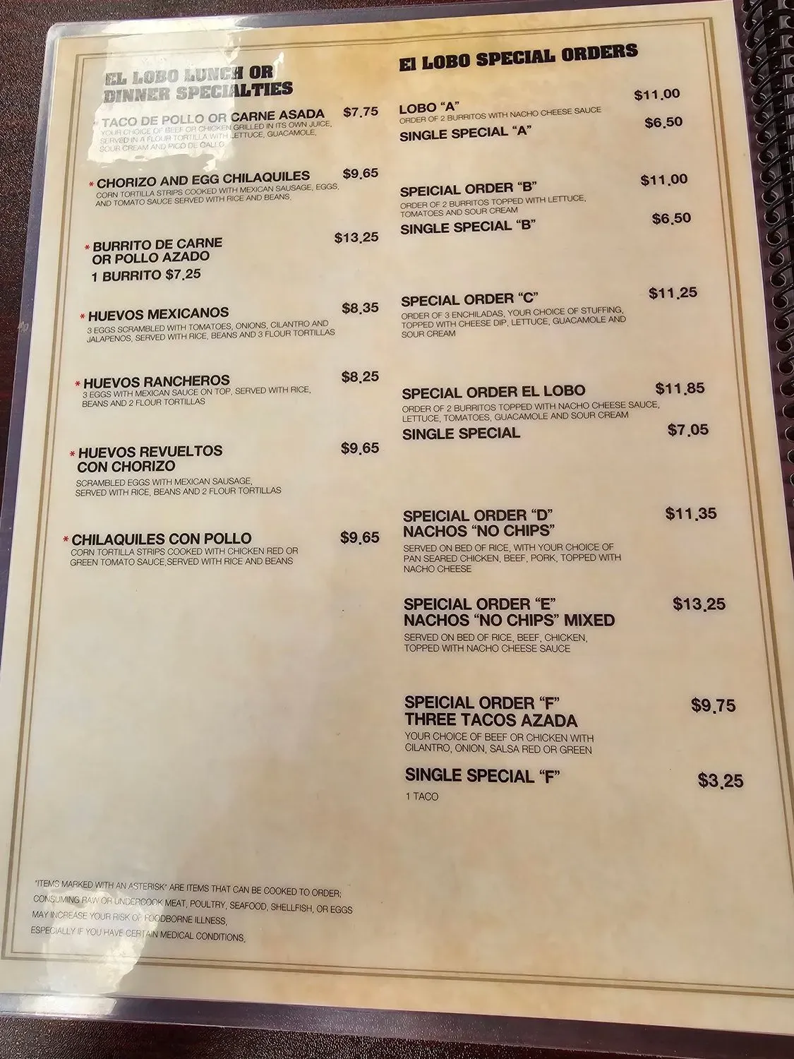 Menu 5