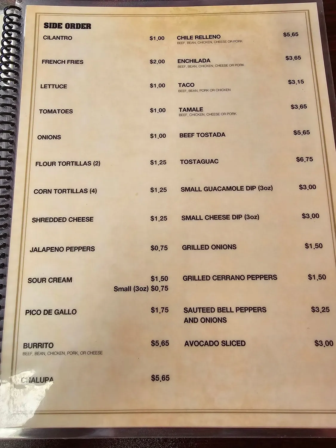 Menu 3