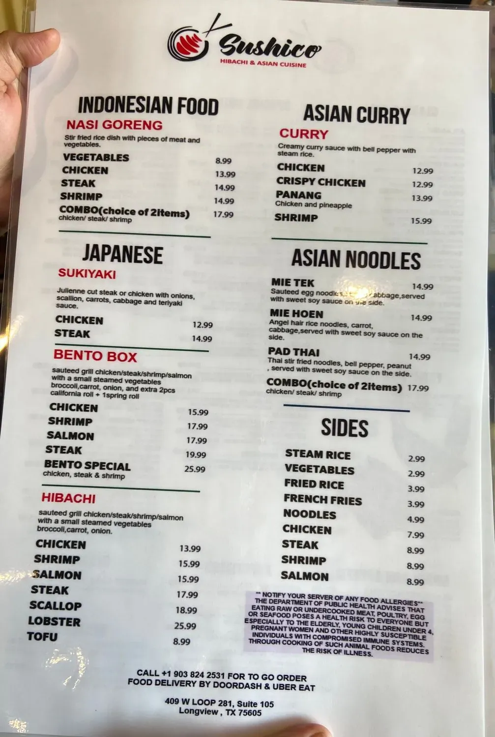 Menu 1