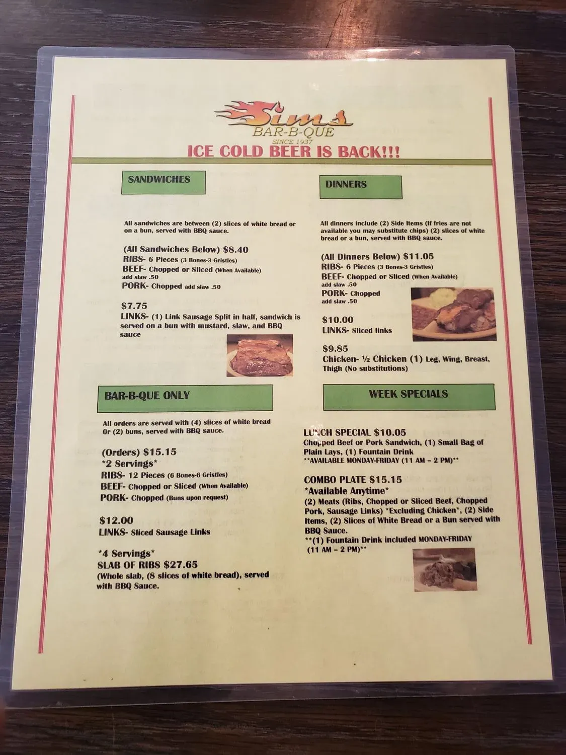 Menu 2