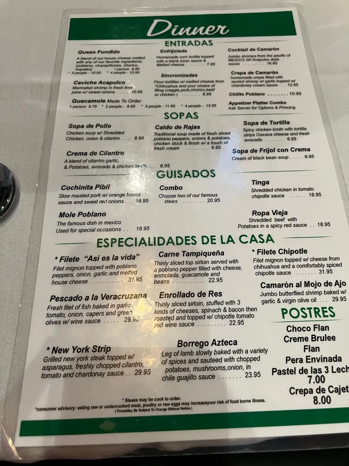 Menu 6