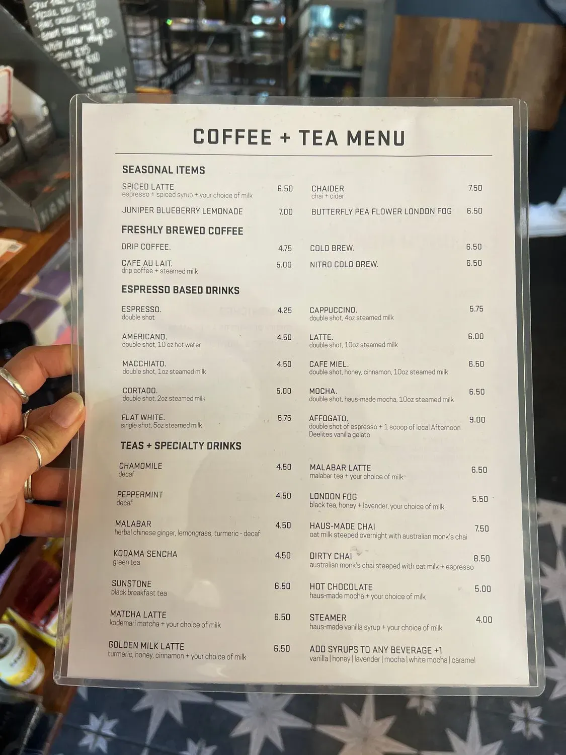 Menu 1