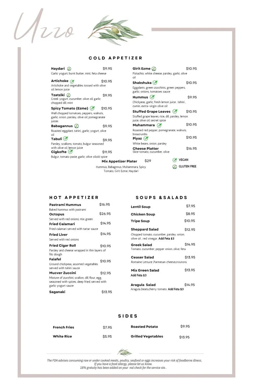 Menu 1