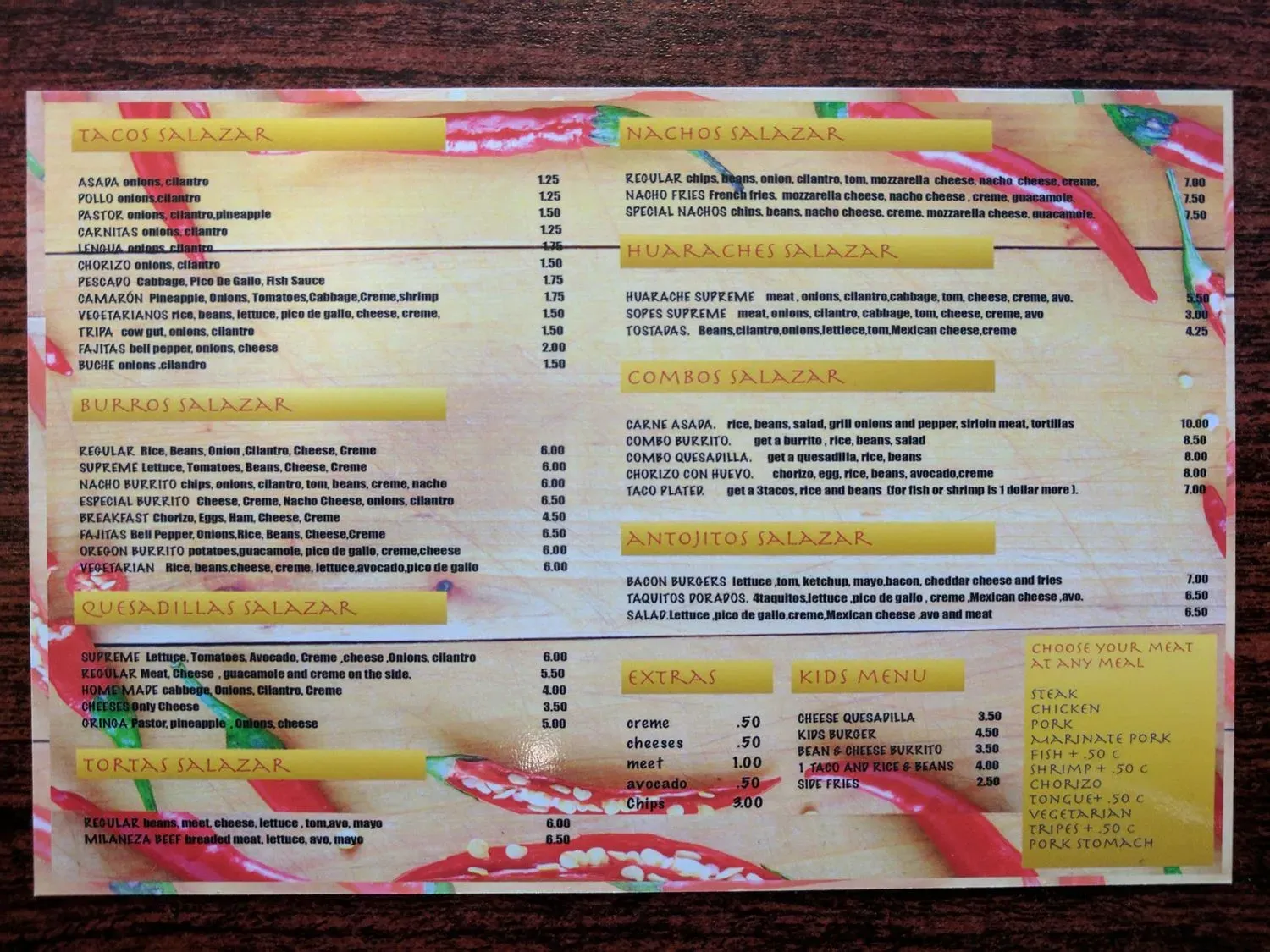 Menu 6