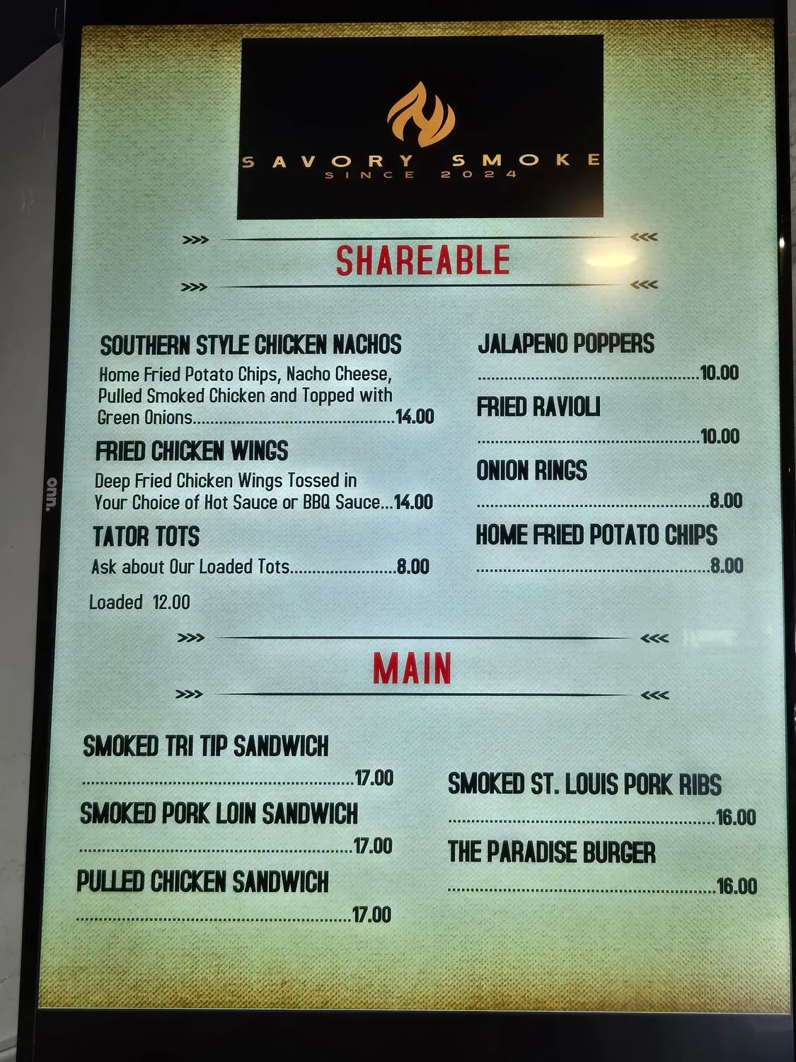 Menu 3