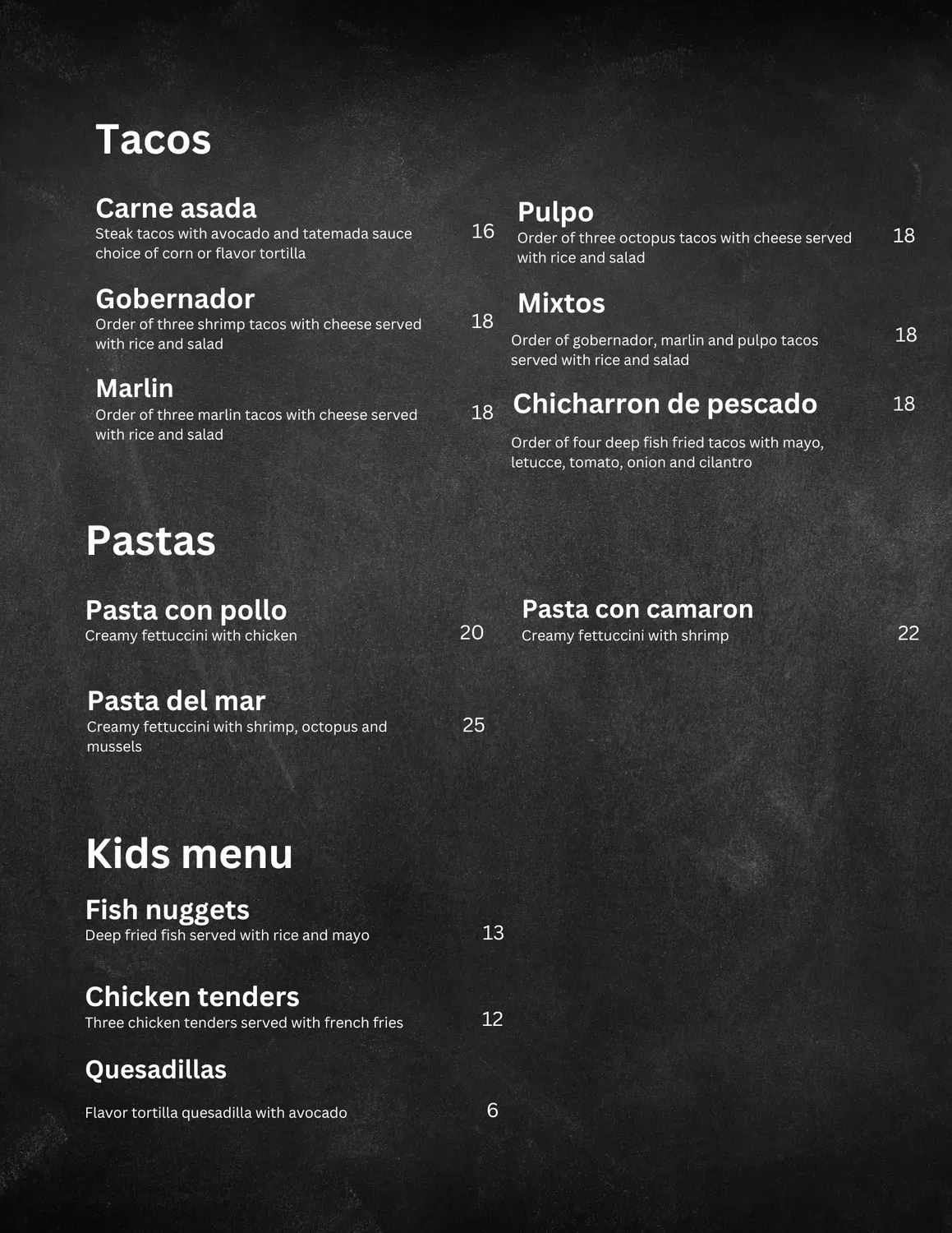 Menu 2