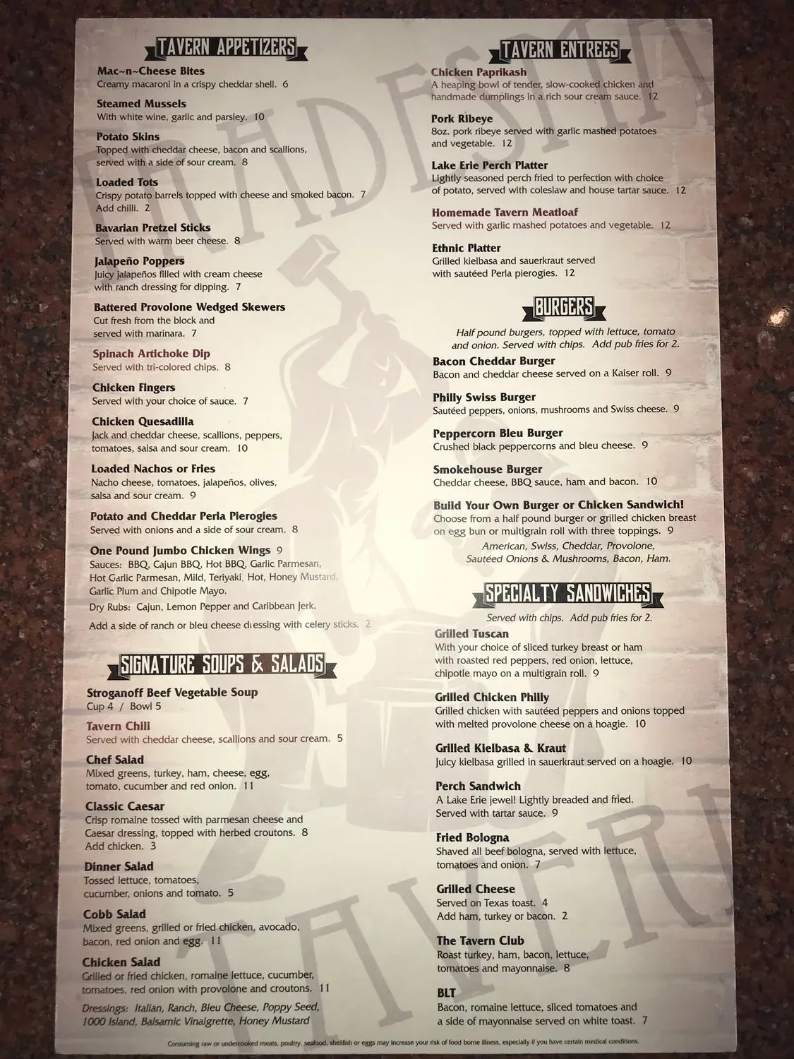 Menu 5