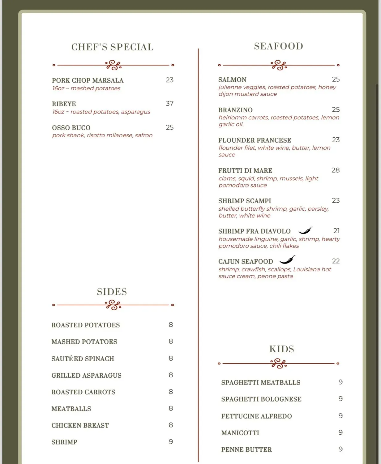 Menu 2