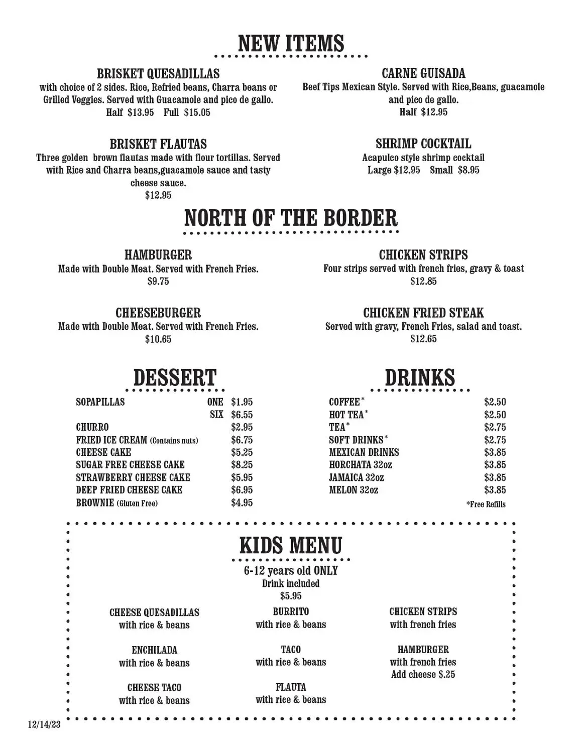 Menu 5