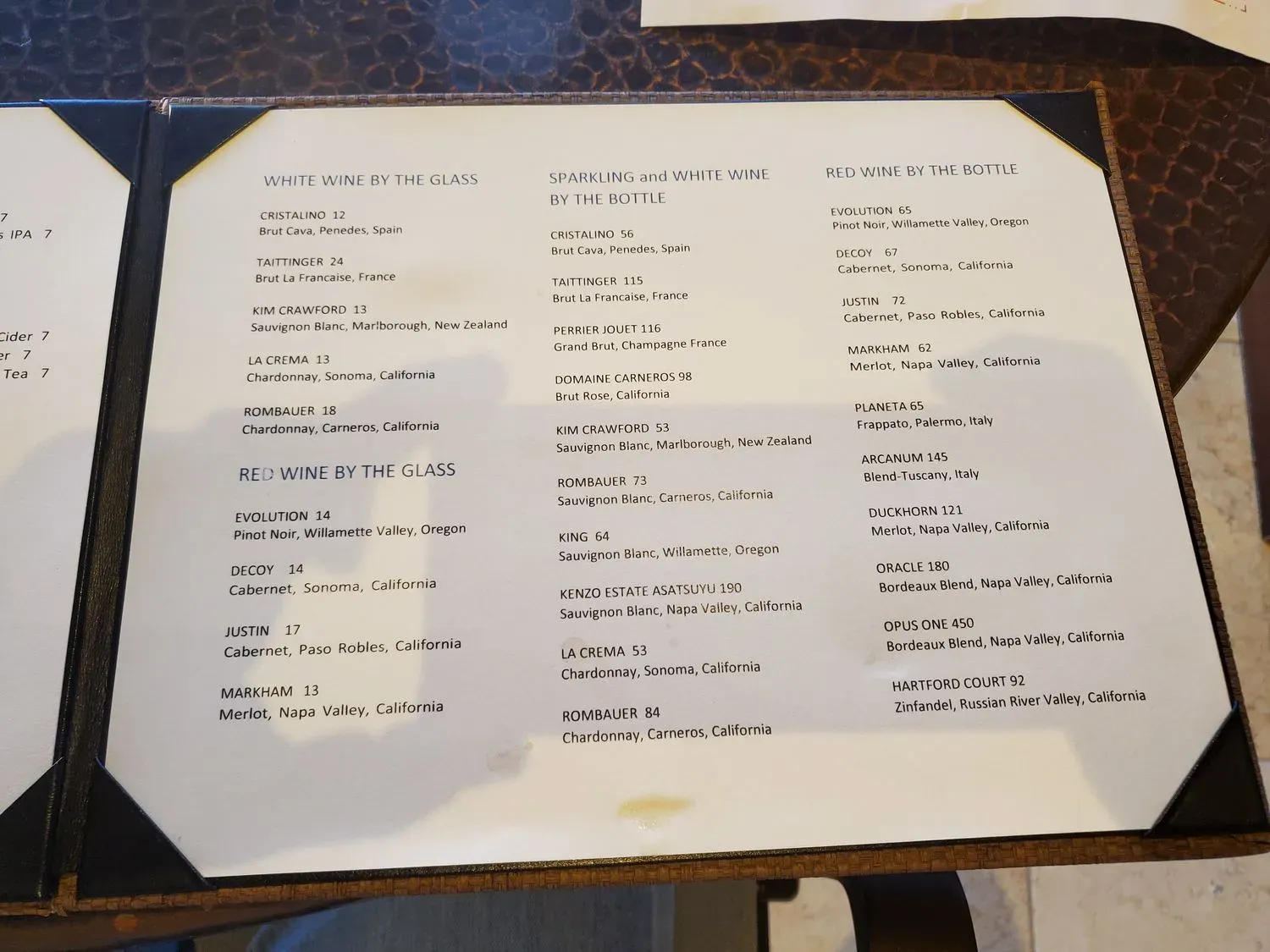 Menu 6