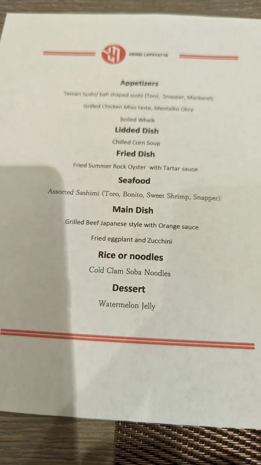 Menu 5