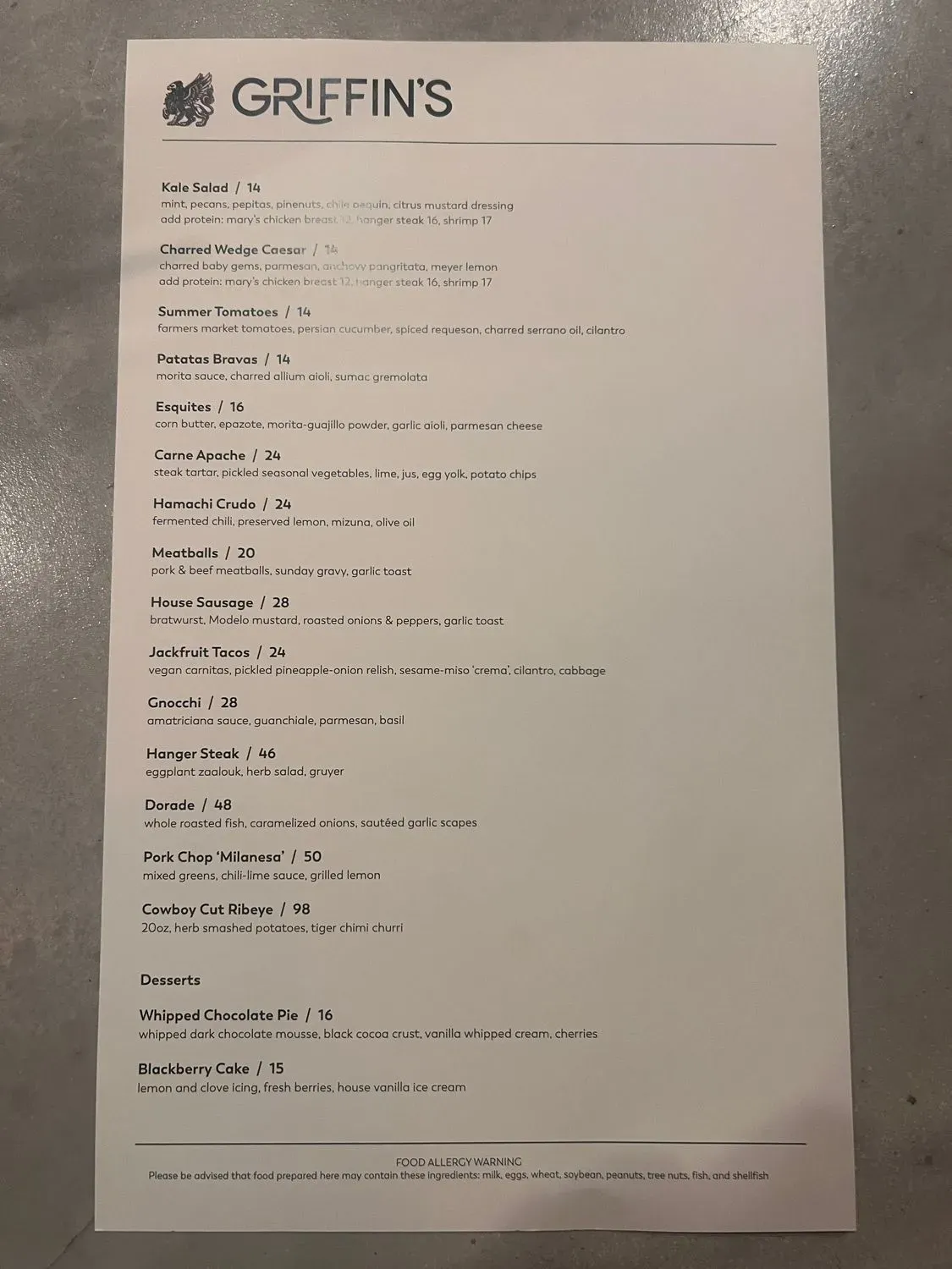 Menu 2