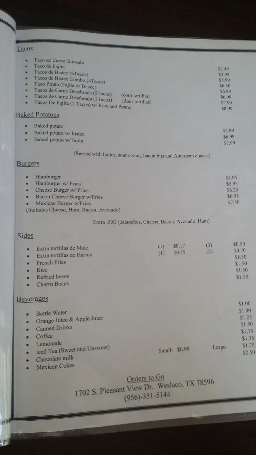 Menu 1