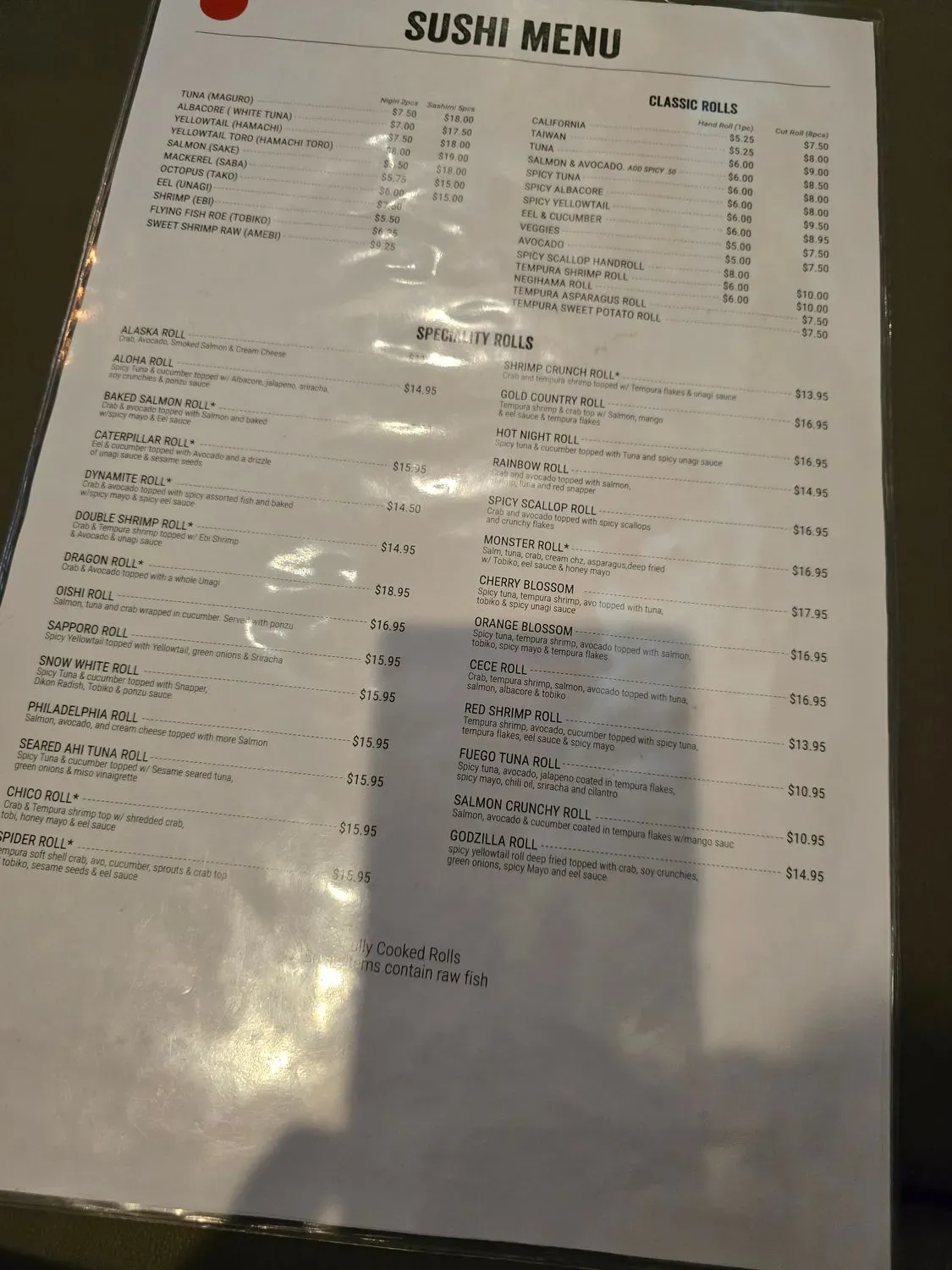 Menu 5