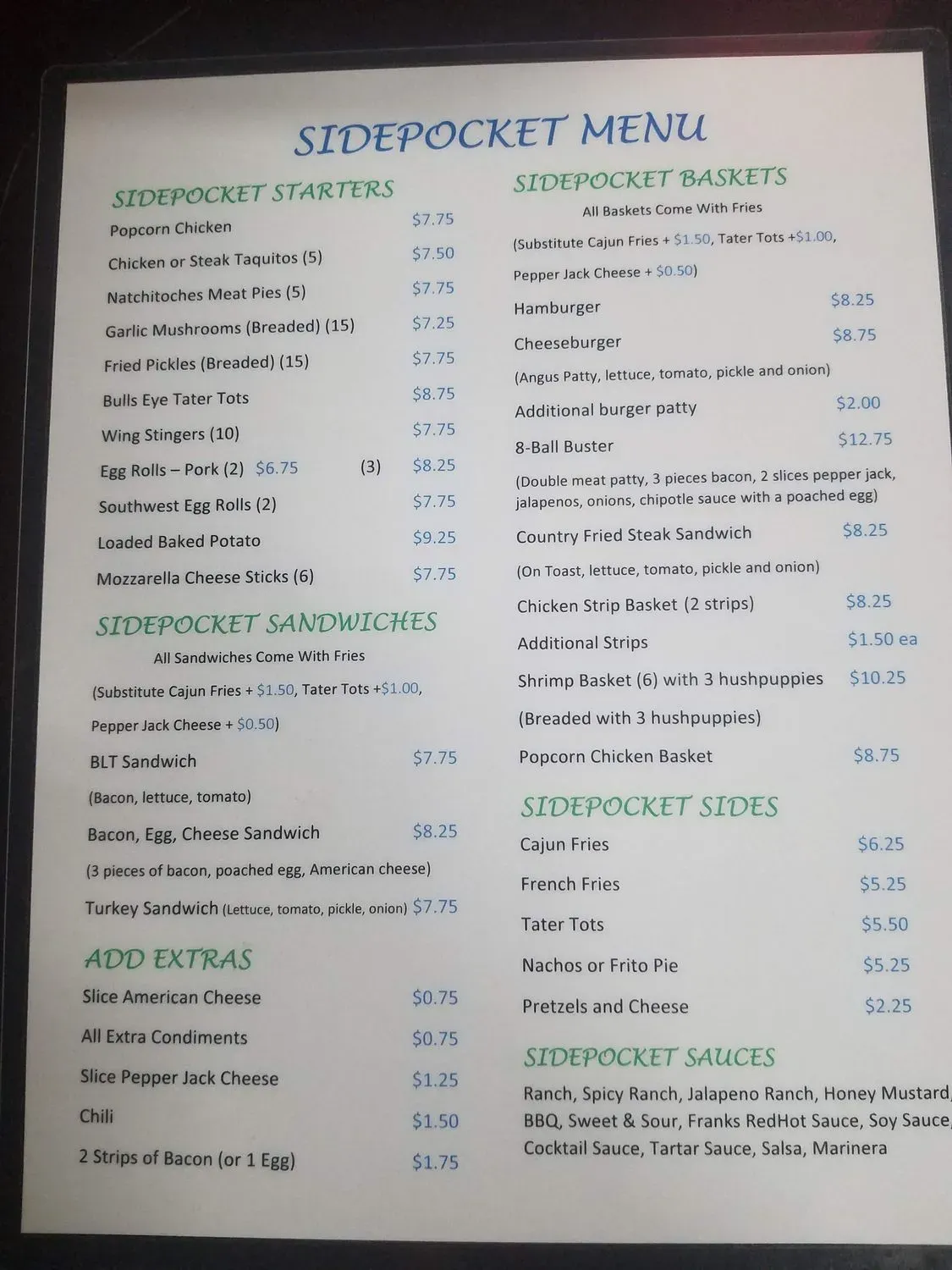 Menu 3