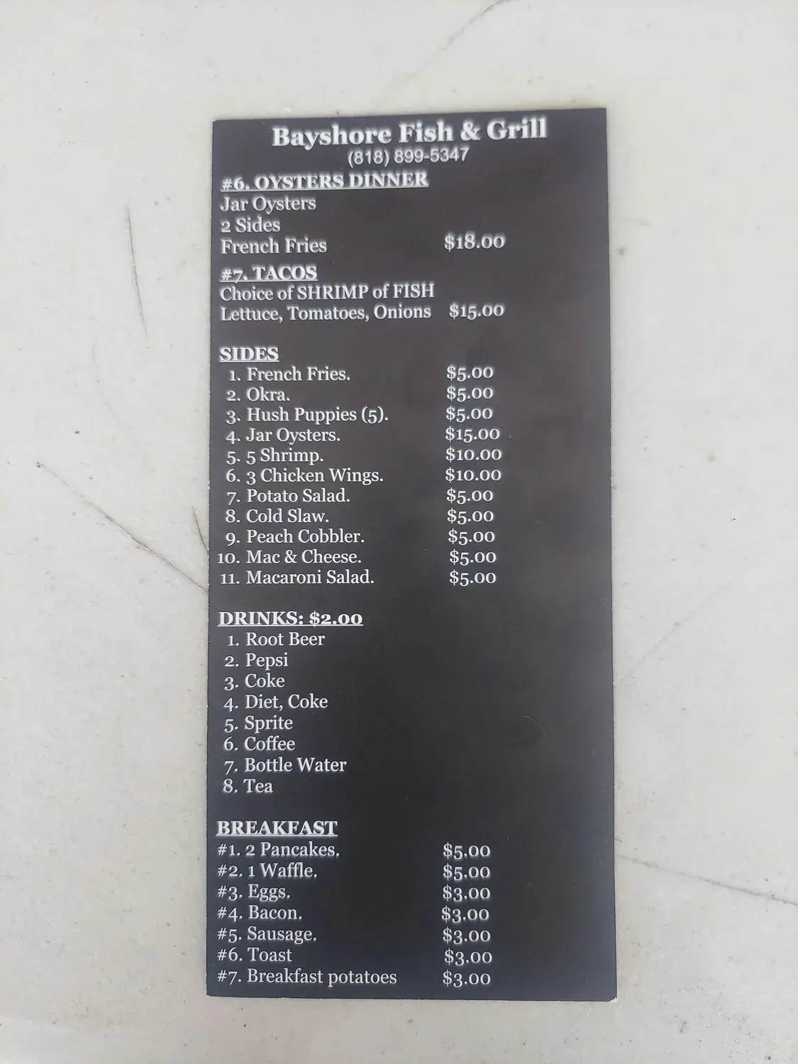 Menu 6