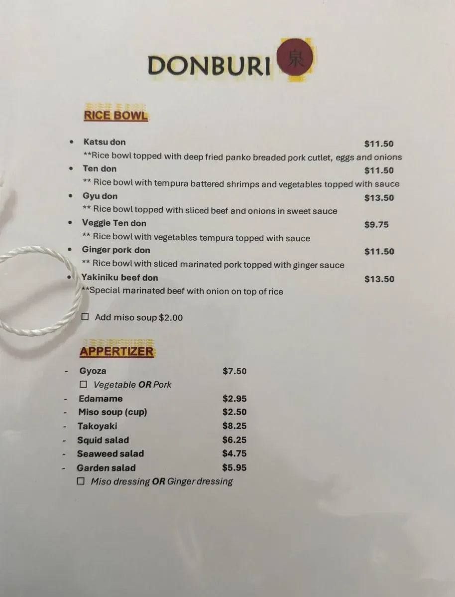 Menu 2