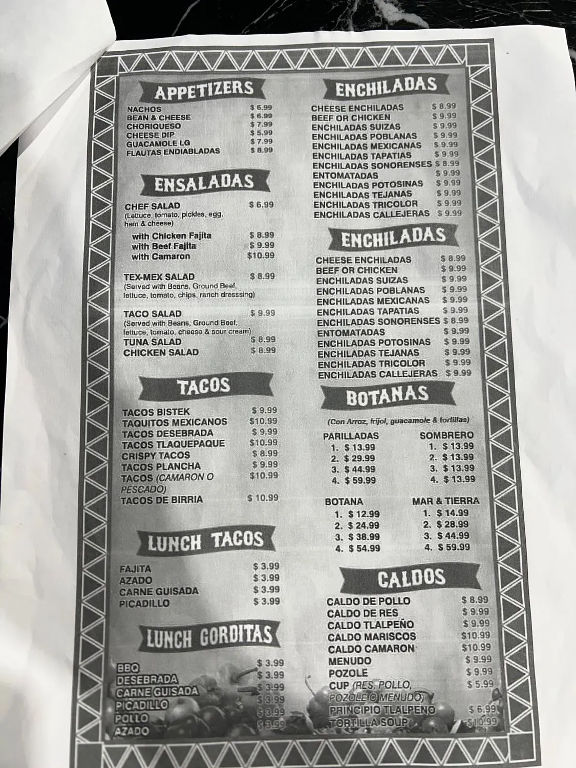 Menu 1