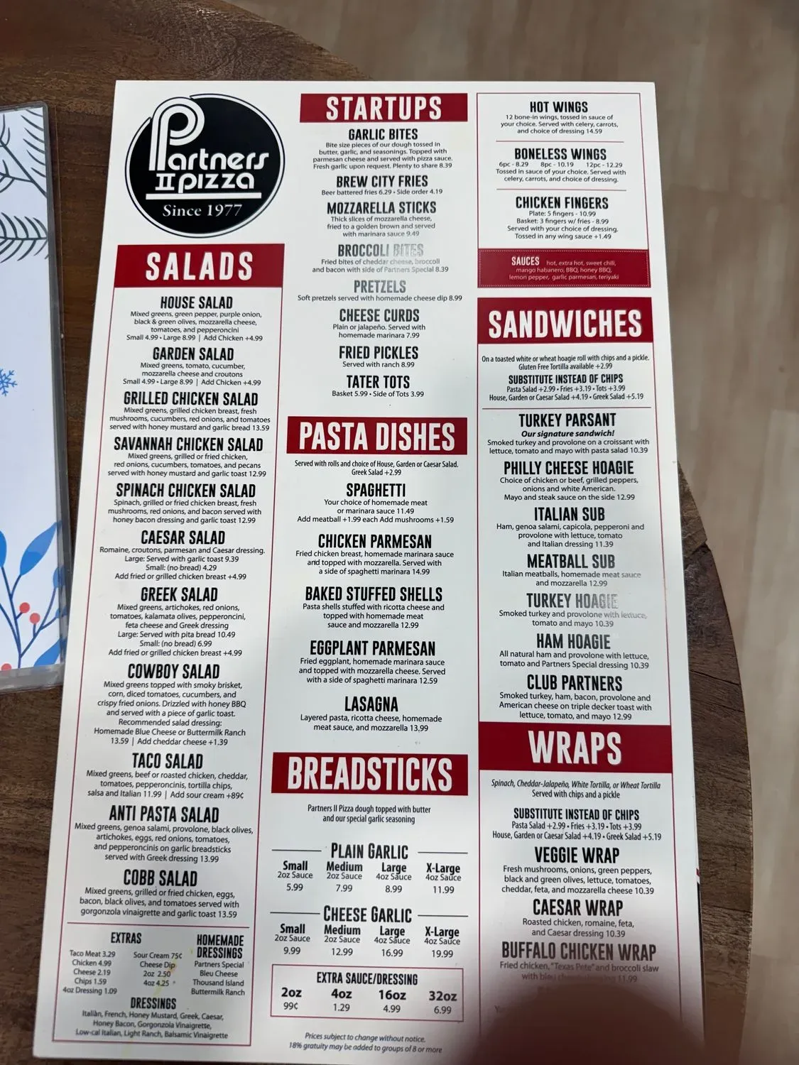 Menu 2