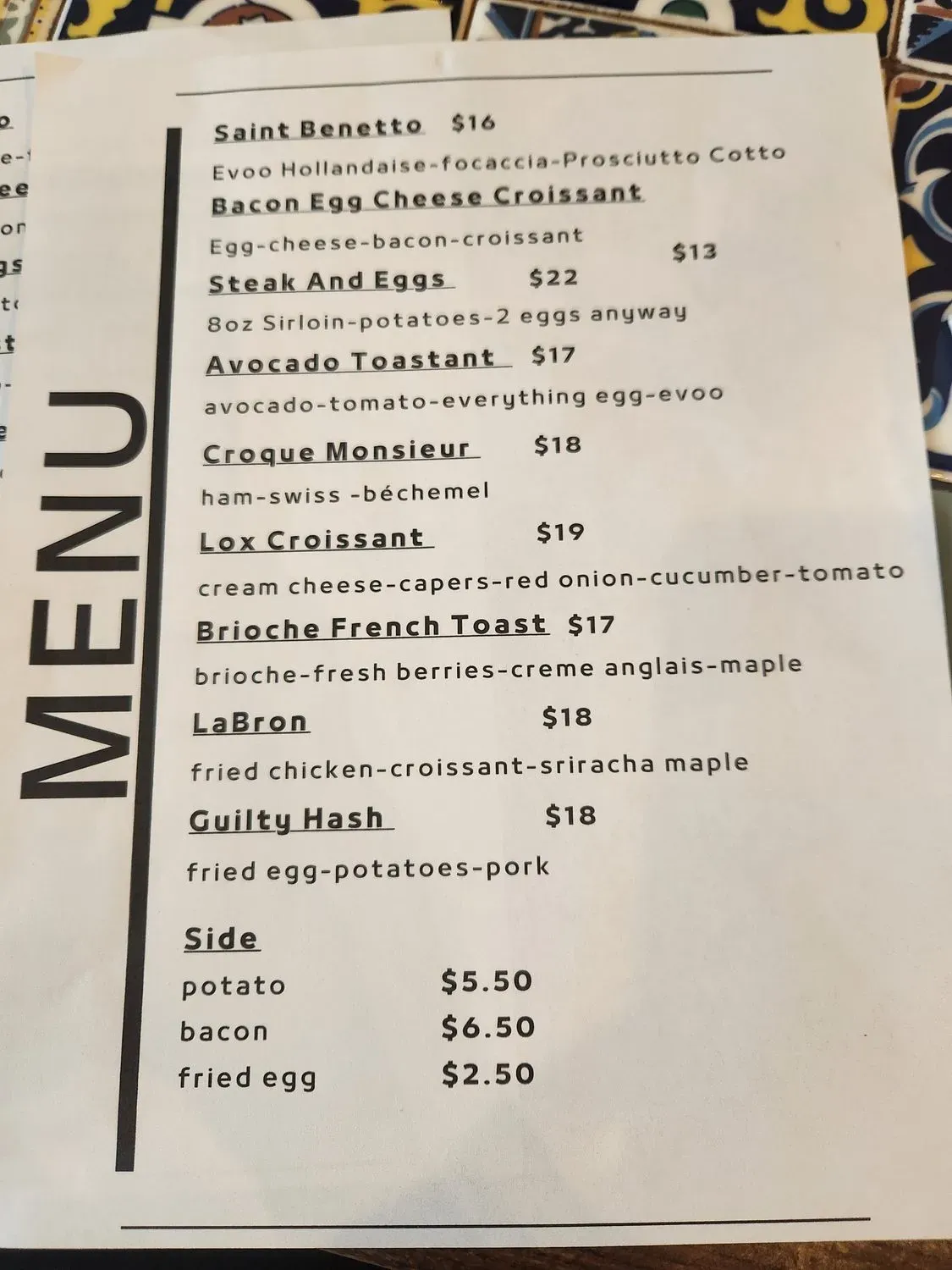 Menu 3