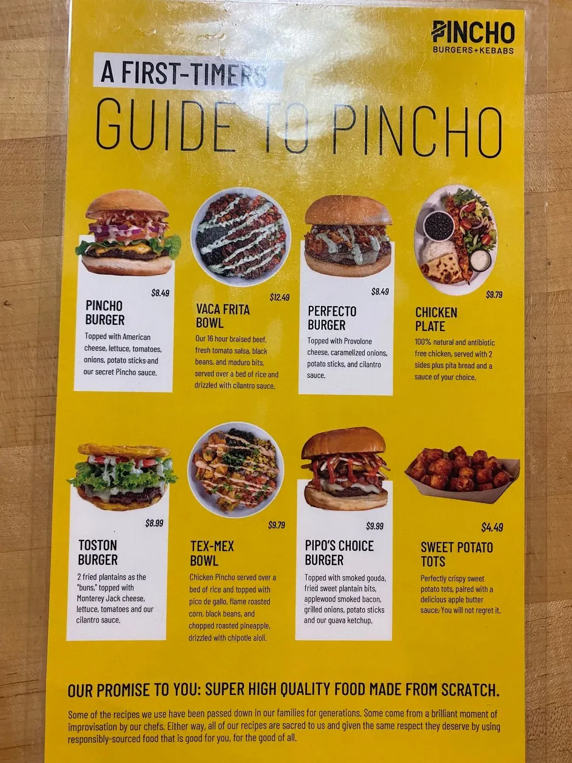 PINCHO (Pincho Factory) Menu