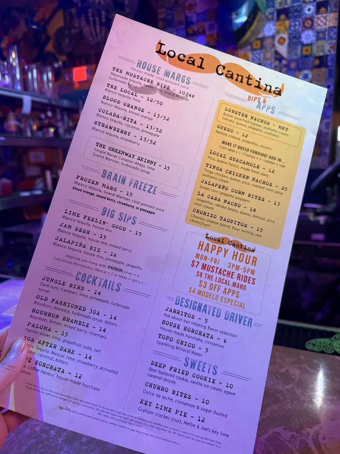 Menu 4