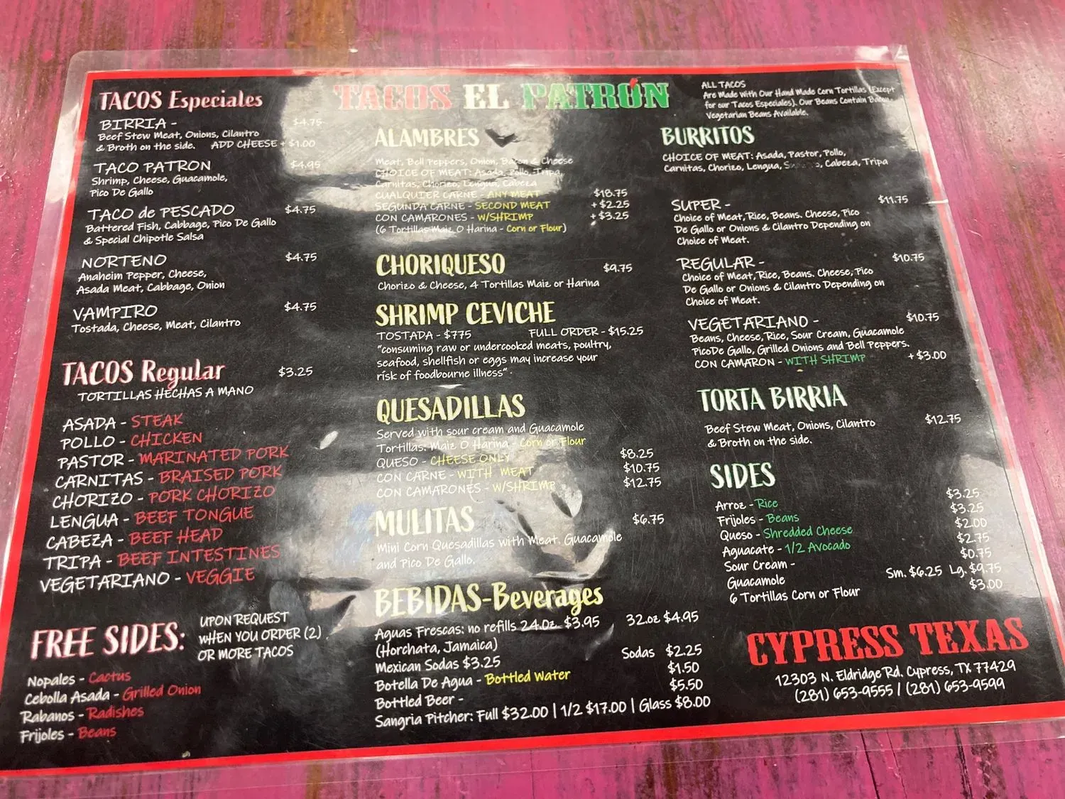 Menu 6