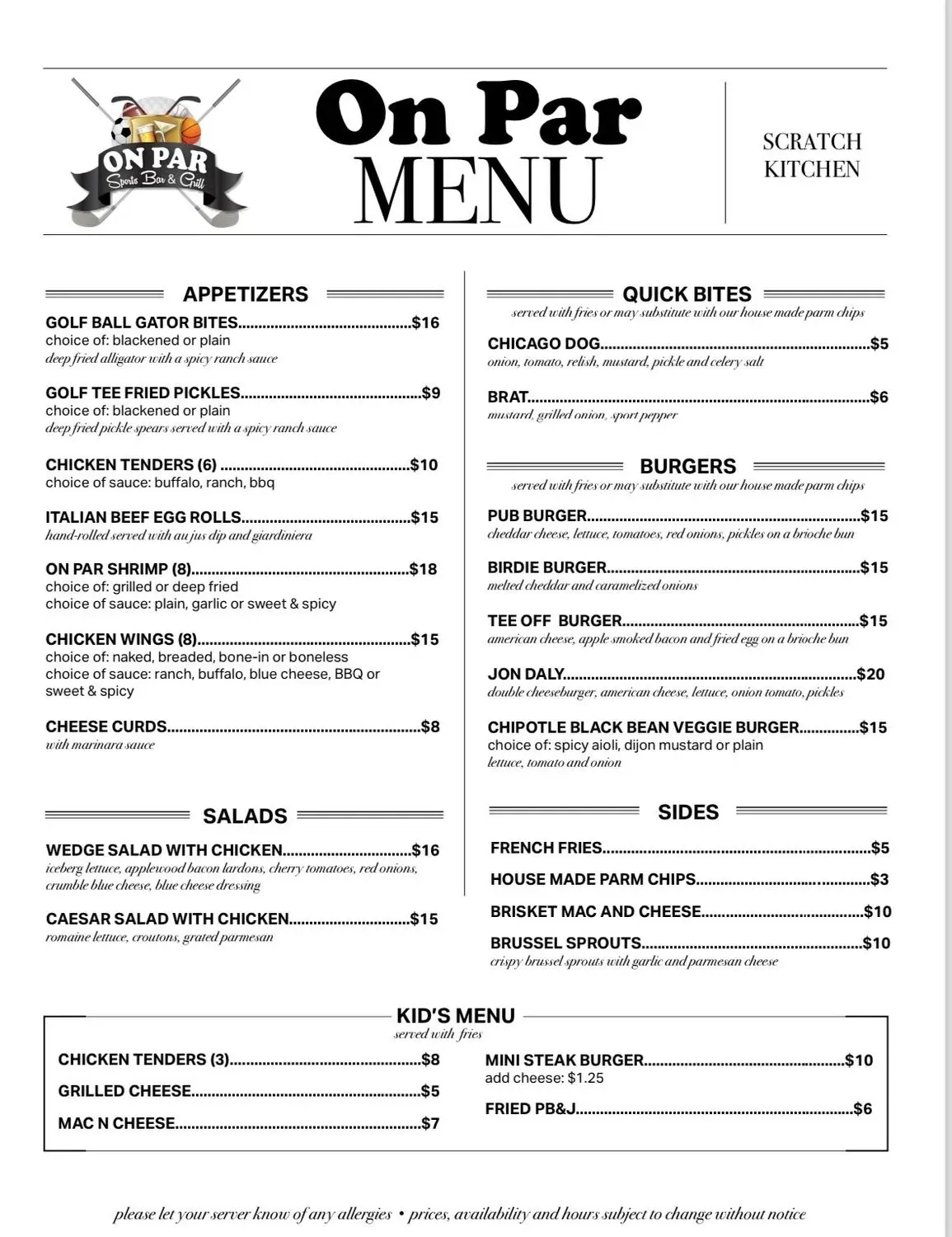 Menu 1