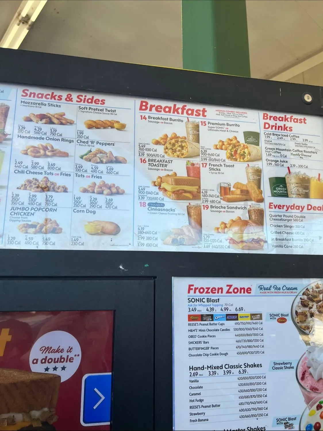 Sonic Drive-In Menu - Updated November 2025