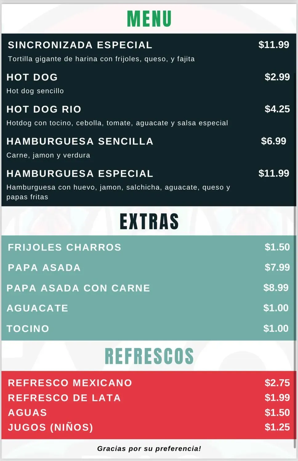 Menu 2