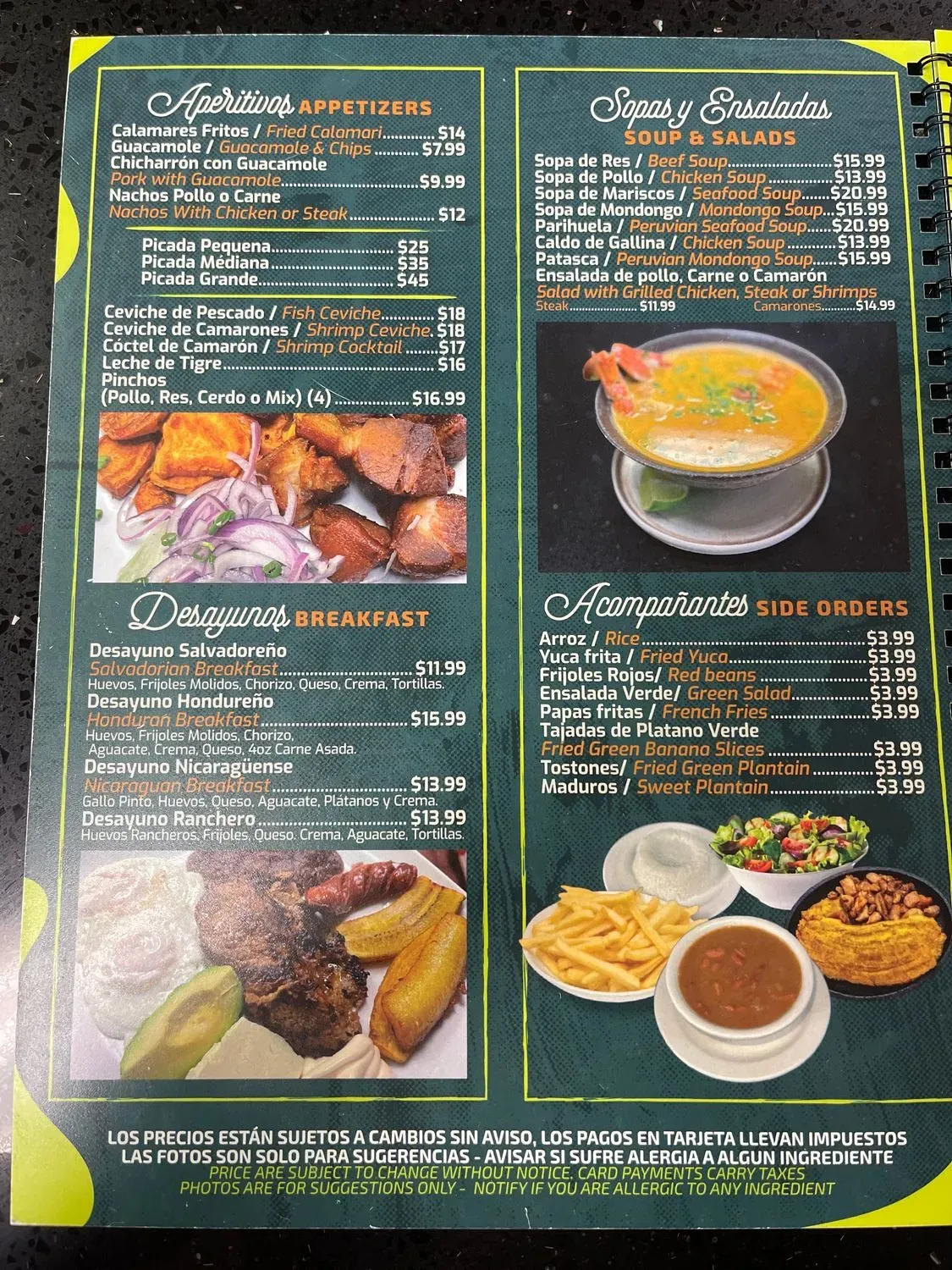 Menu 4