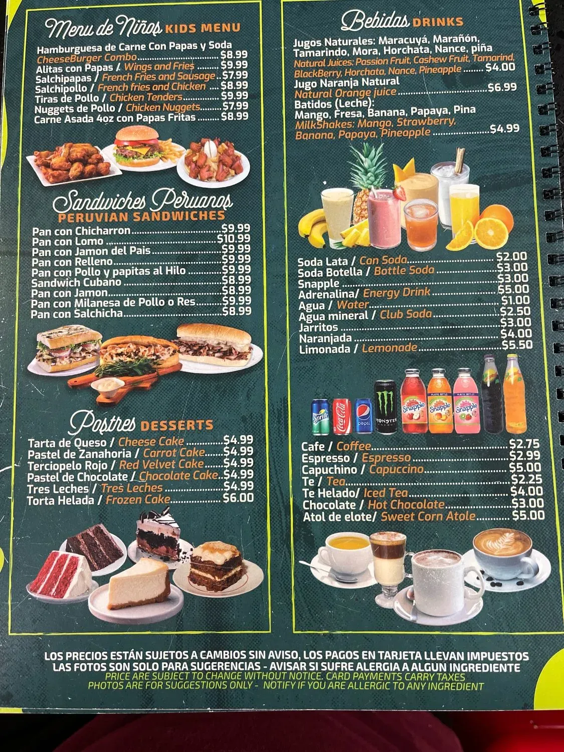 Menu 1