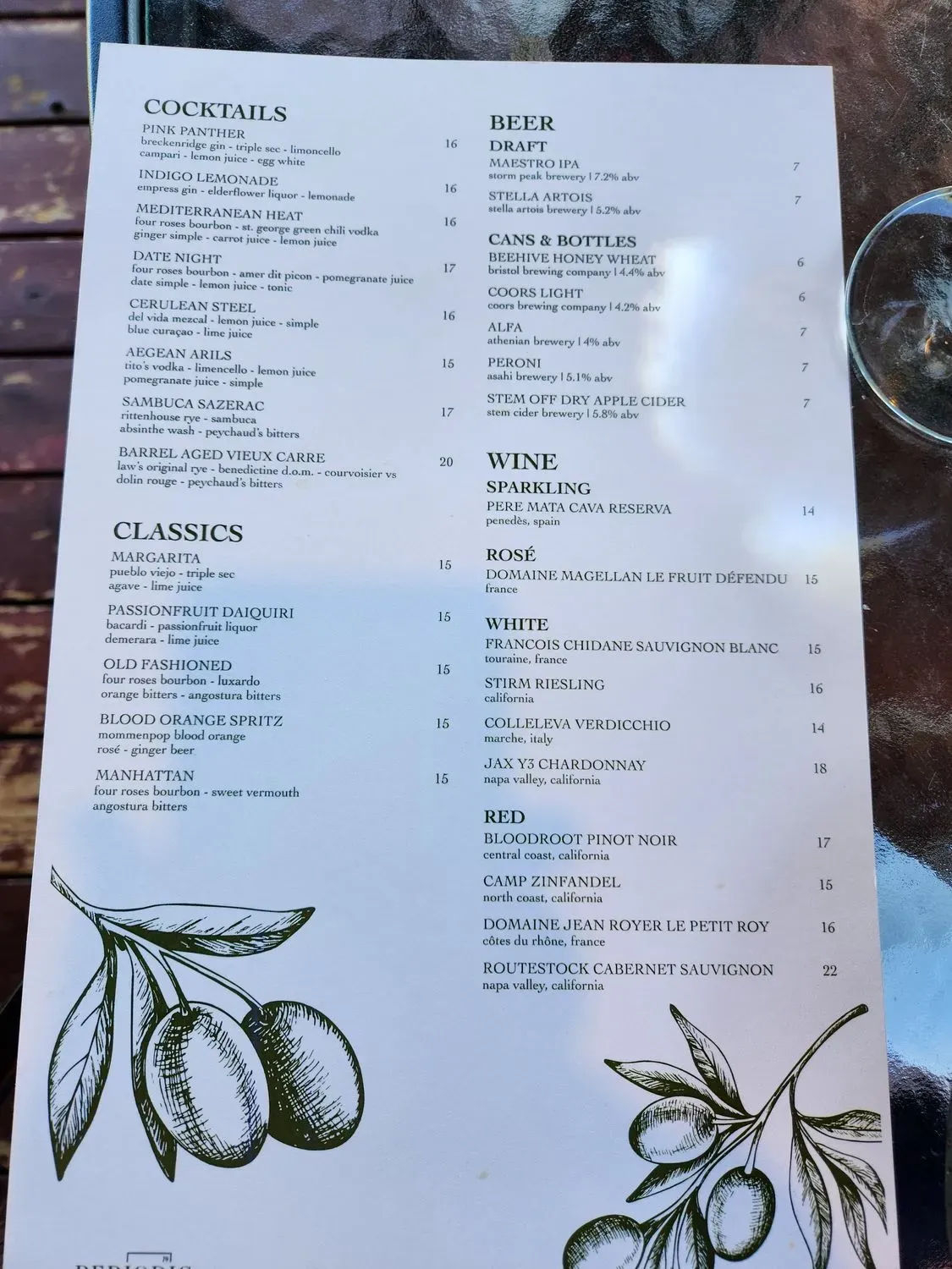 Menu 1