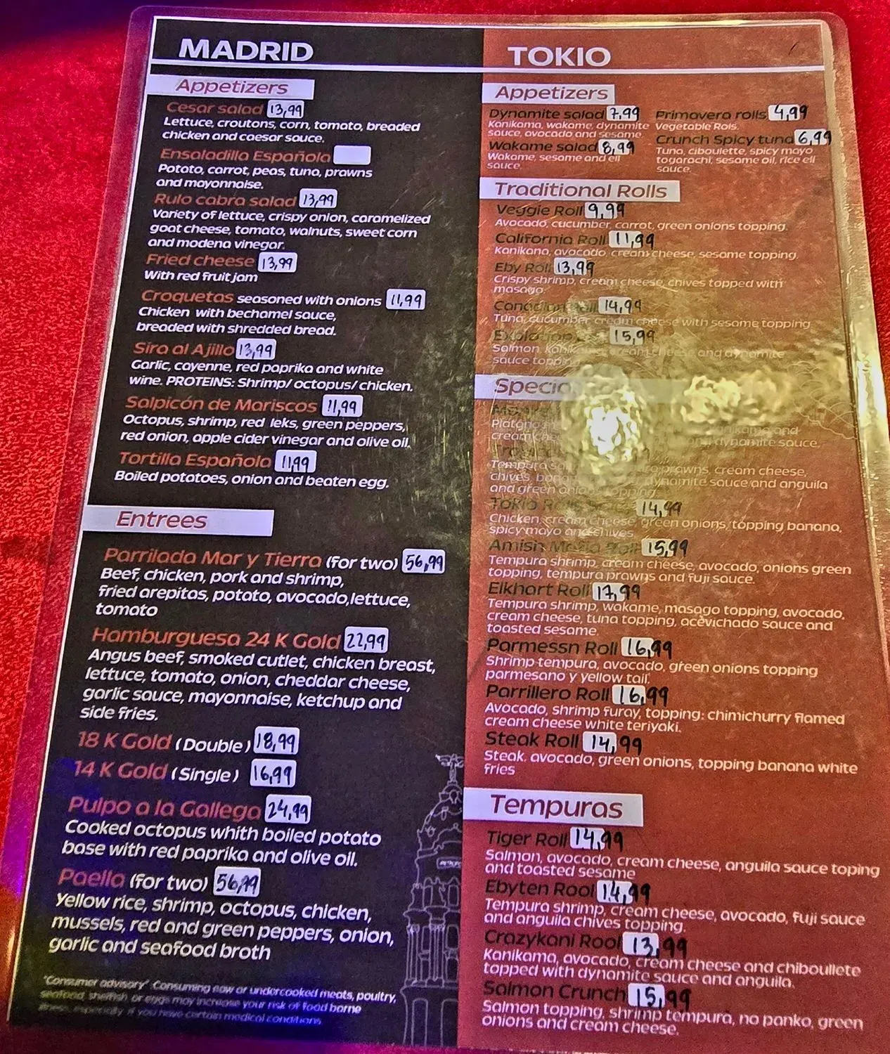 Menu 3