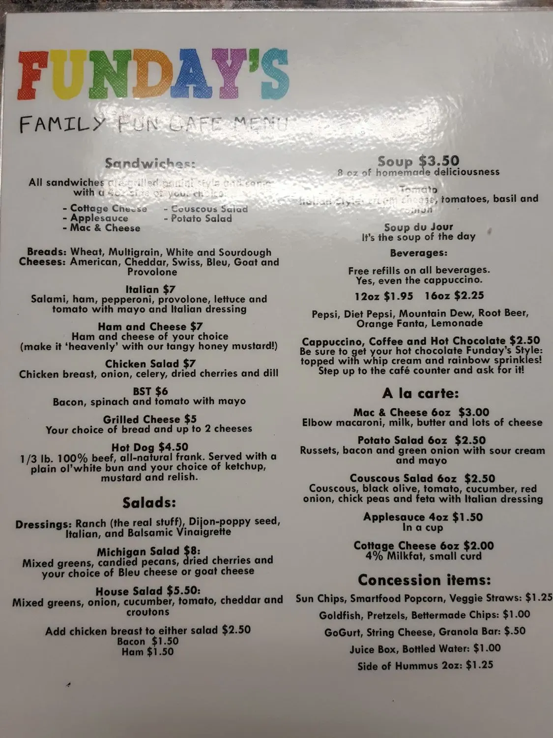 Menu 2