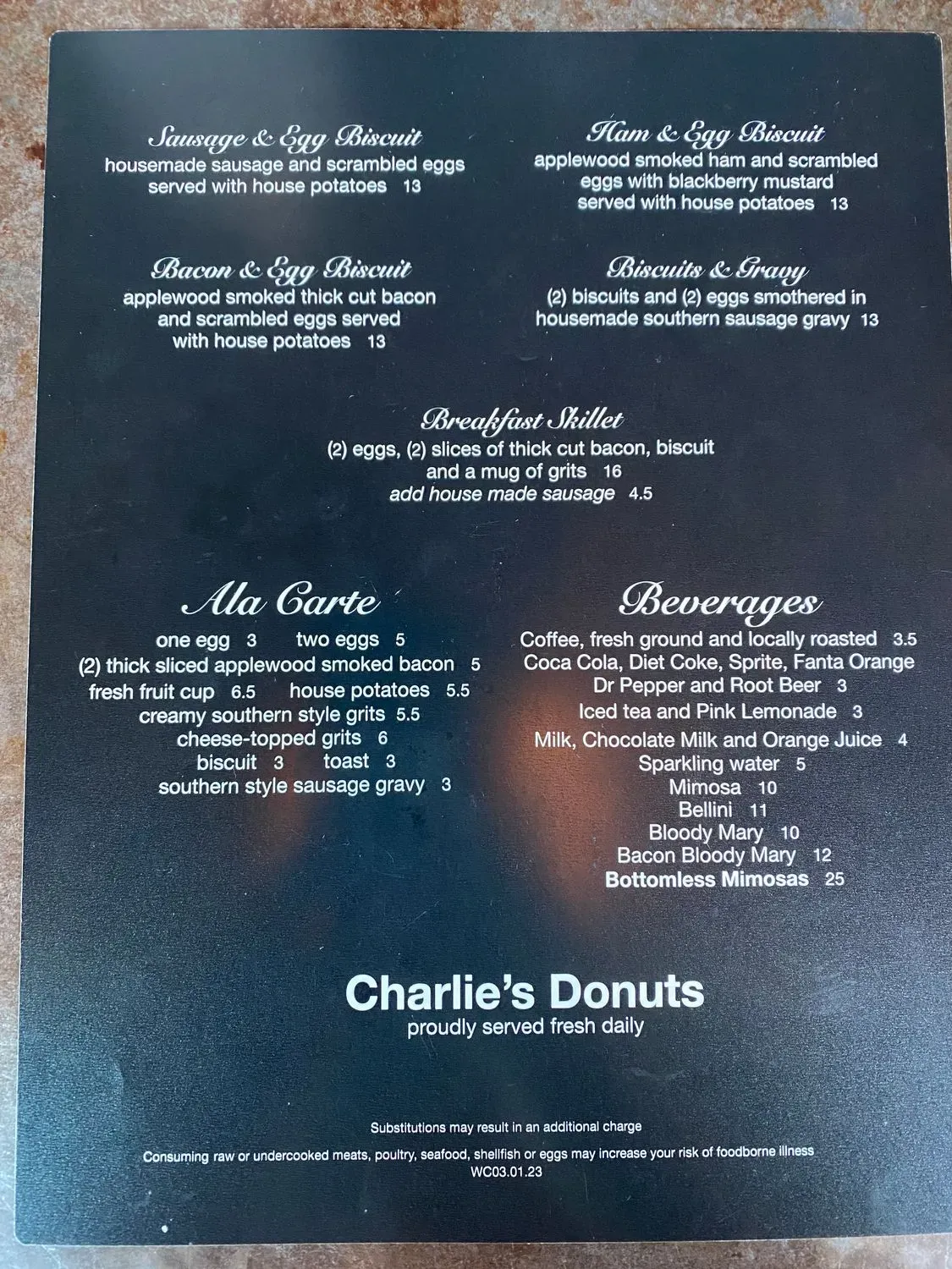 Menu 5