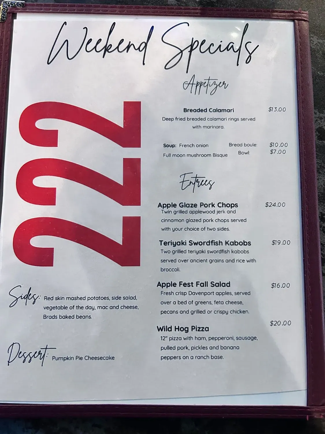 Menu 4