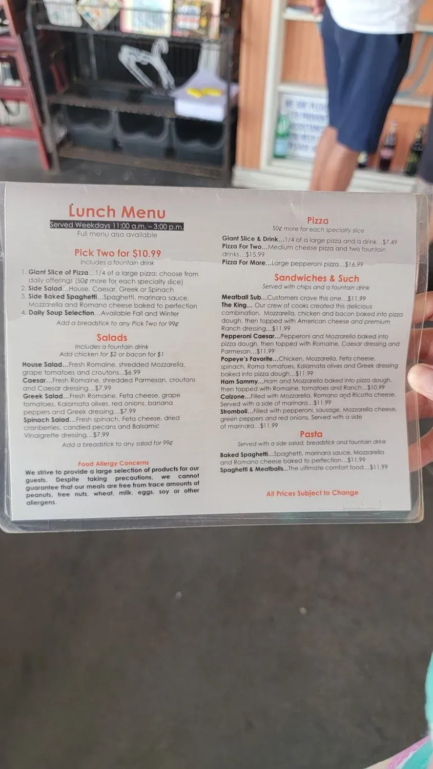 Menu 5