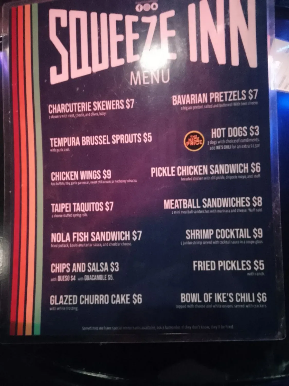 Squeeze Inn Tahlequah Menu - Updated November 2025