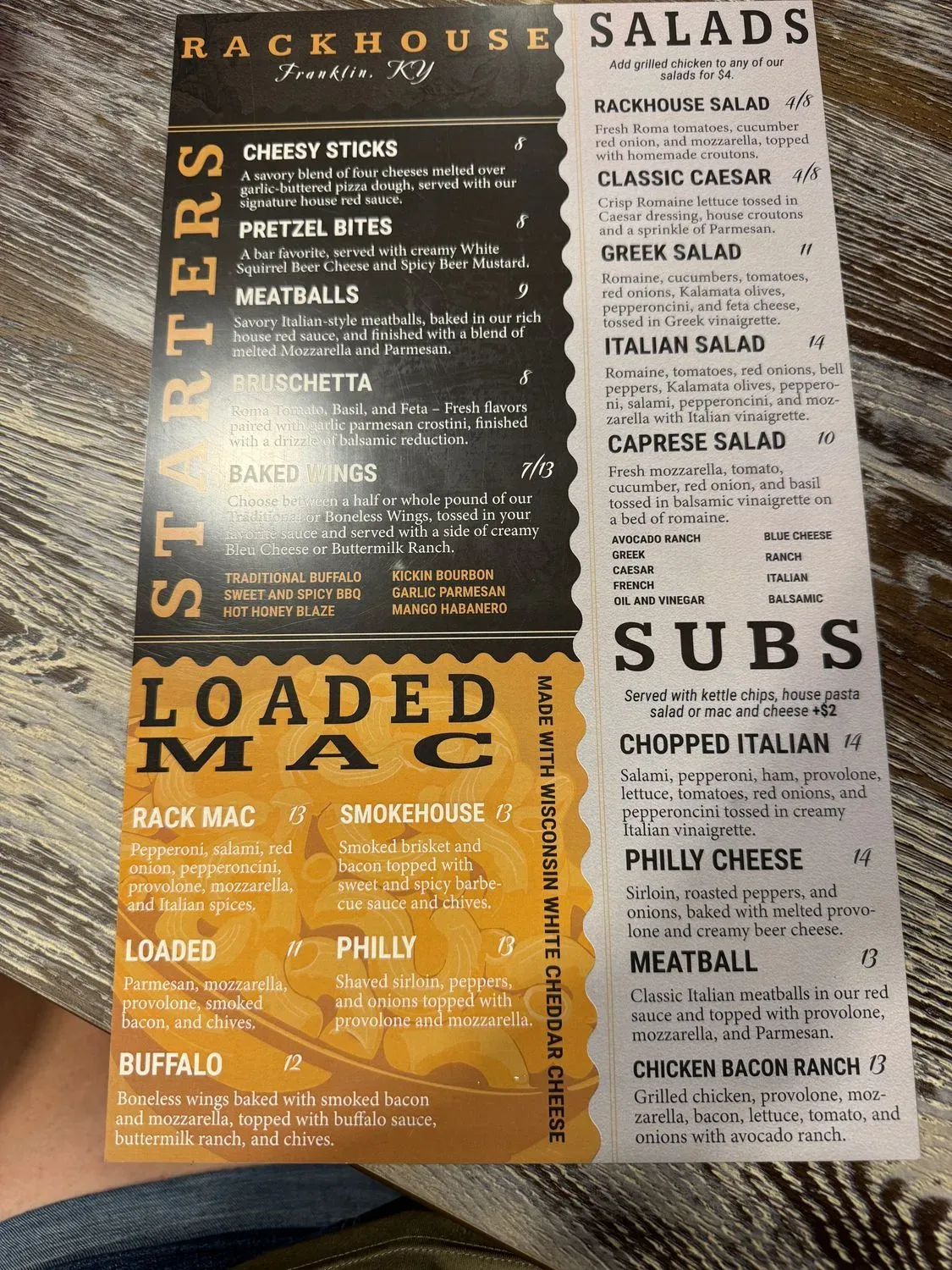 Menu 4