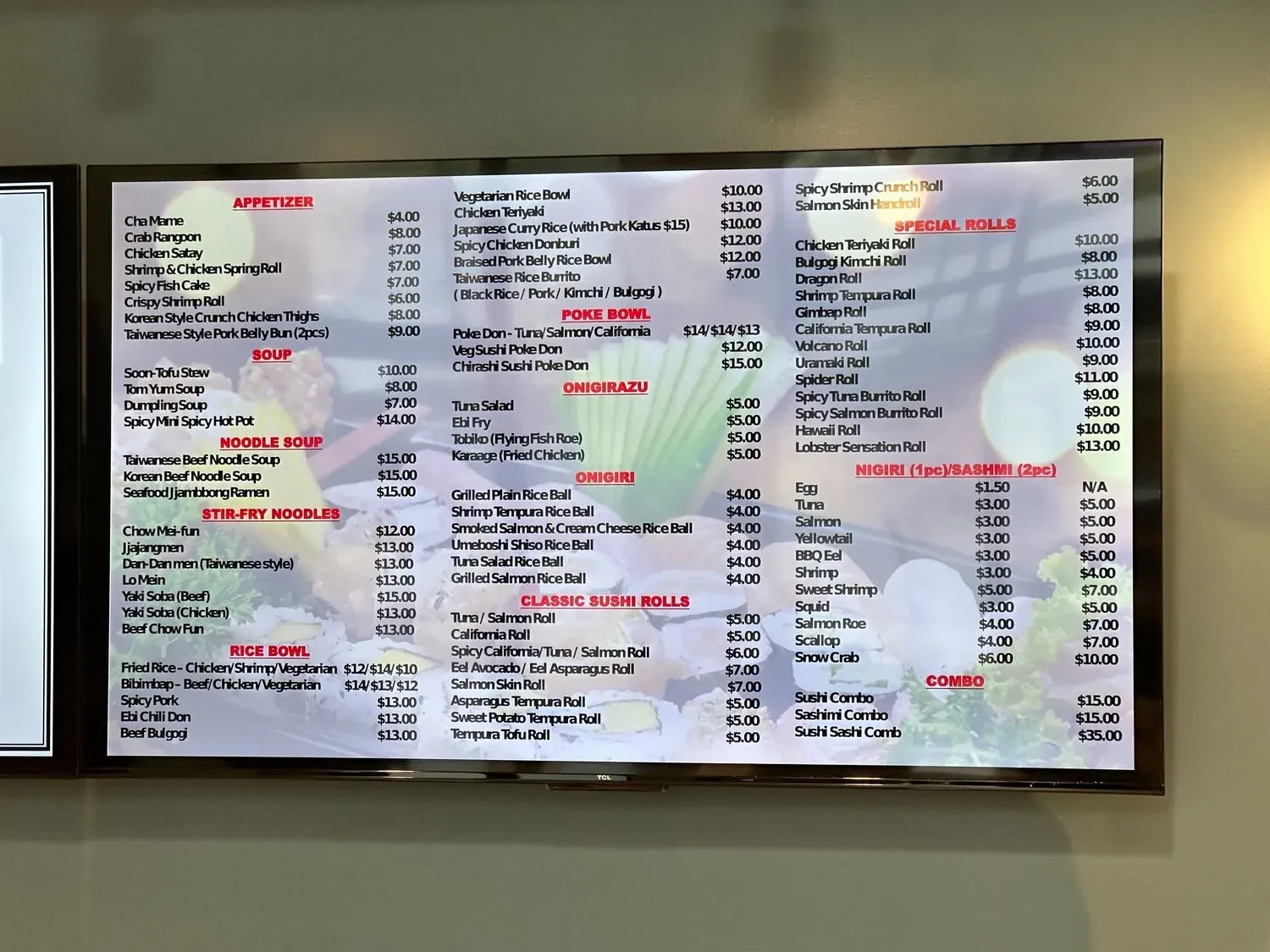 Menu 3