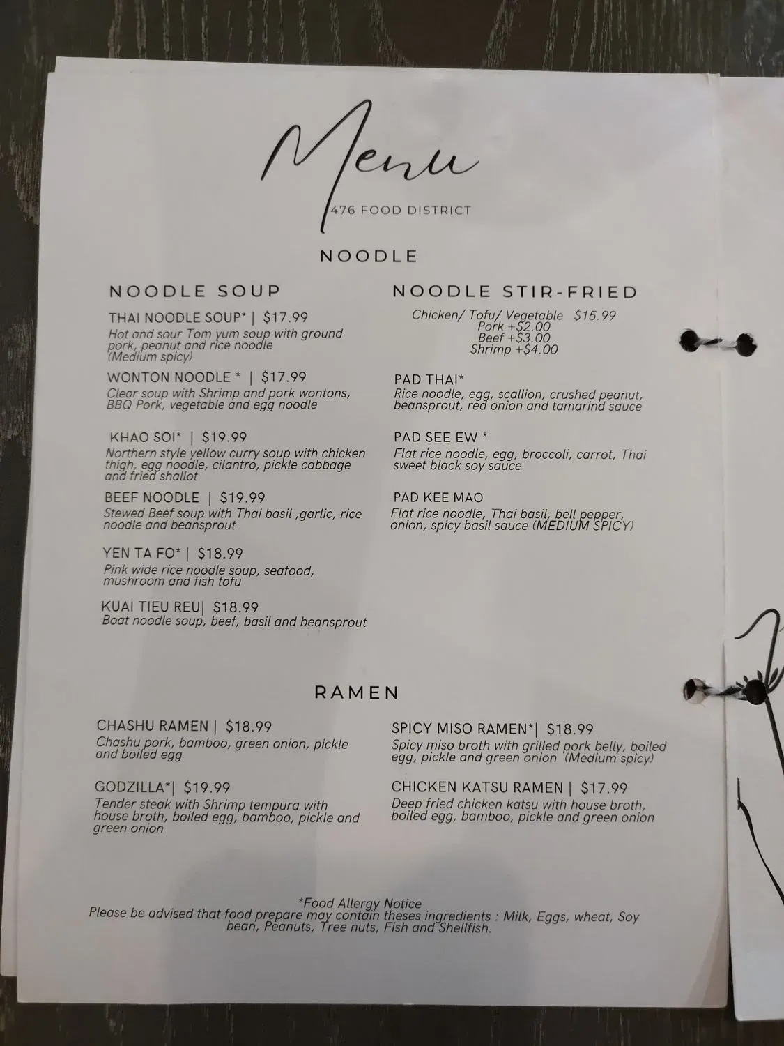 Menu 6