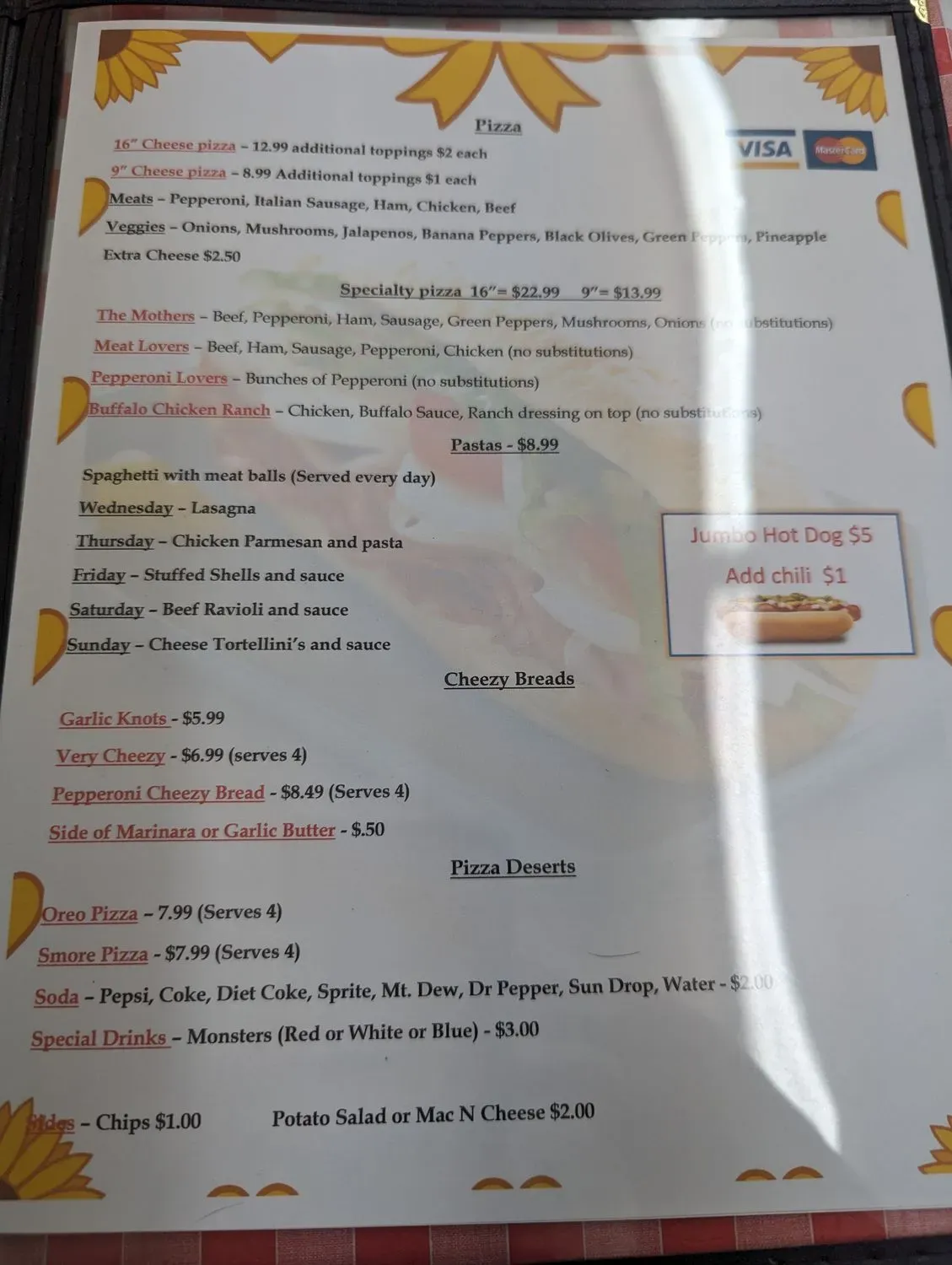 Menu 5