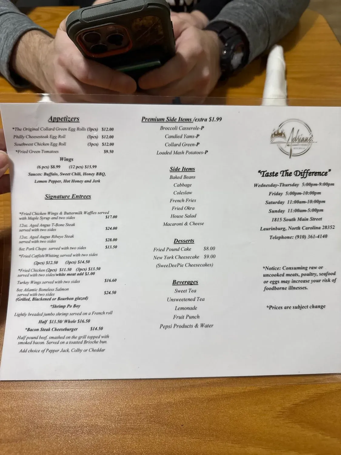 Menu 1