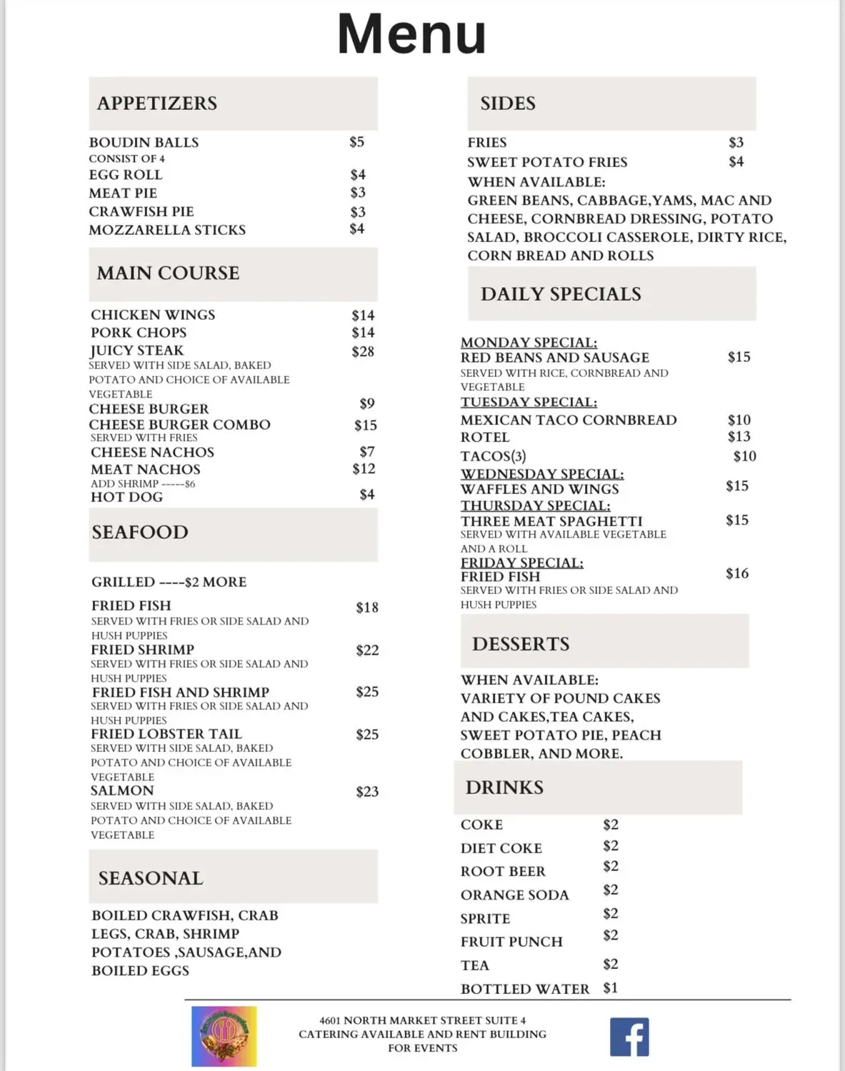 Menu 1