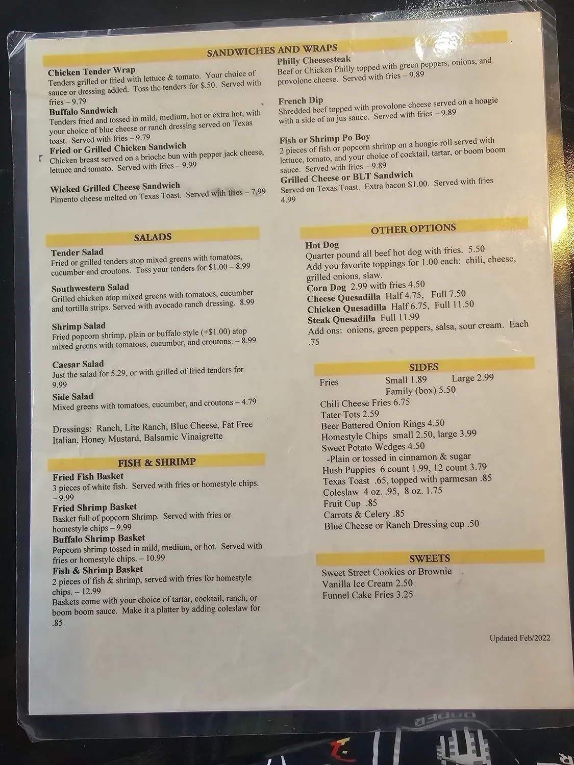 Menu 2