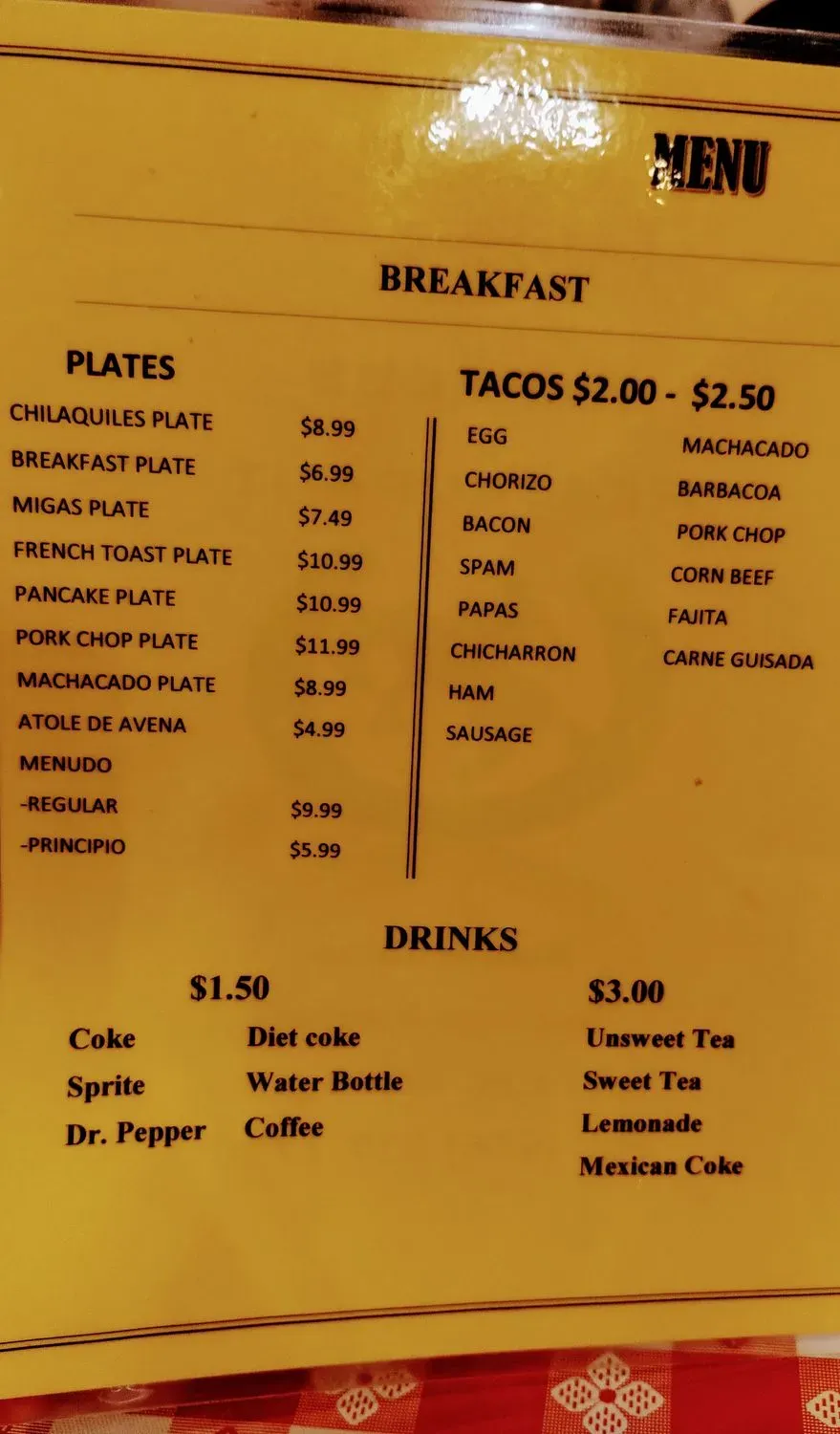 Menu 2